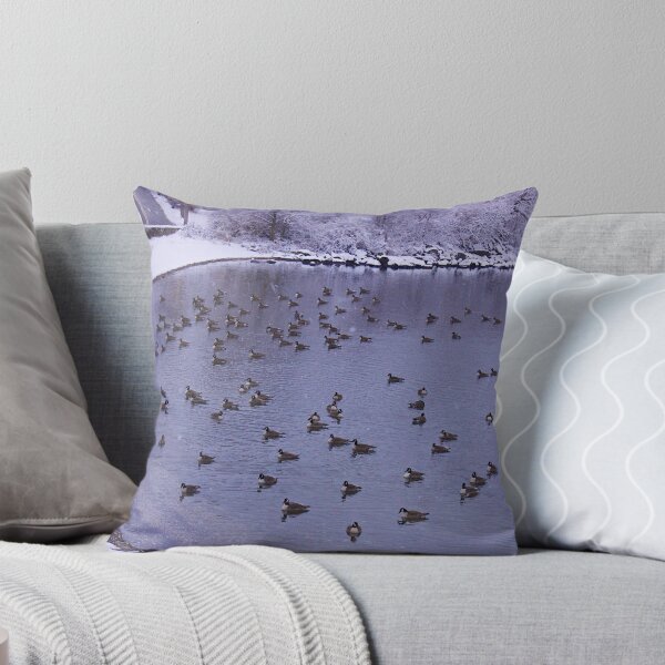 Item preview, Geese In a Snowy Harbor designed and sold by Nancy Richard.