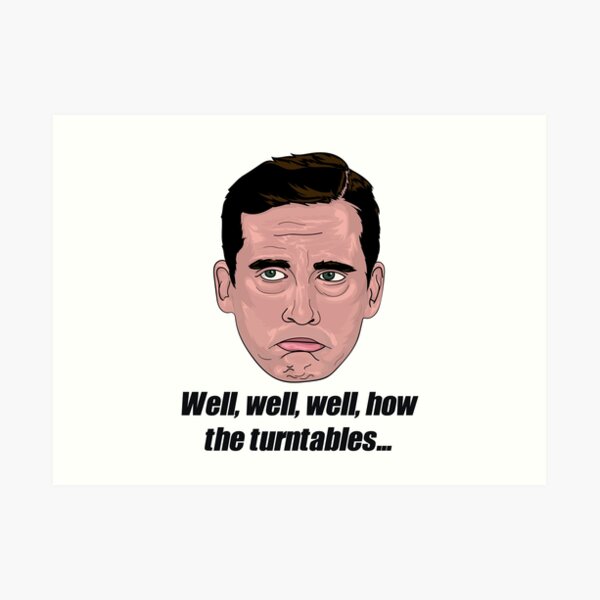 "Michael Scott Turntables Meme" Art Print by Marctoonz Redbubble