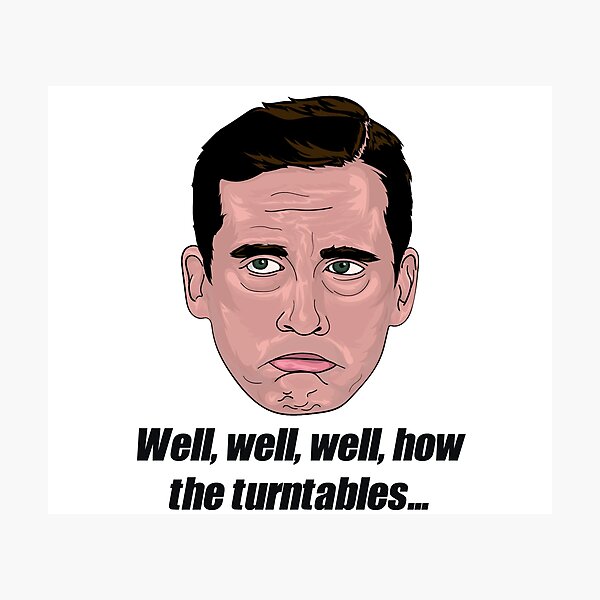 "Michael Scott Turntables Meme" Photographic Print for Sale by