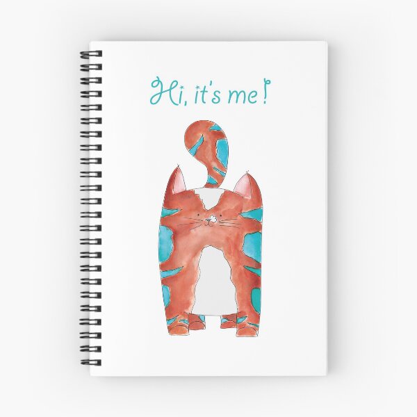 Item preview, Hi, it's me ! Kat - Cat - Kitten - Illustratie - Illustration designed and sold by SterreStudio.