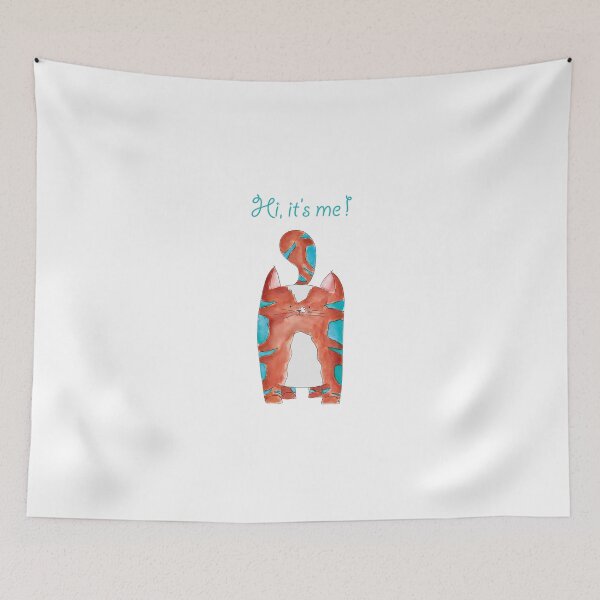 Item preview, Hi, it's me ! Kat - Cat - Kitten - Illustratie - Illustration designed and sold by SterreStudio.