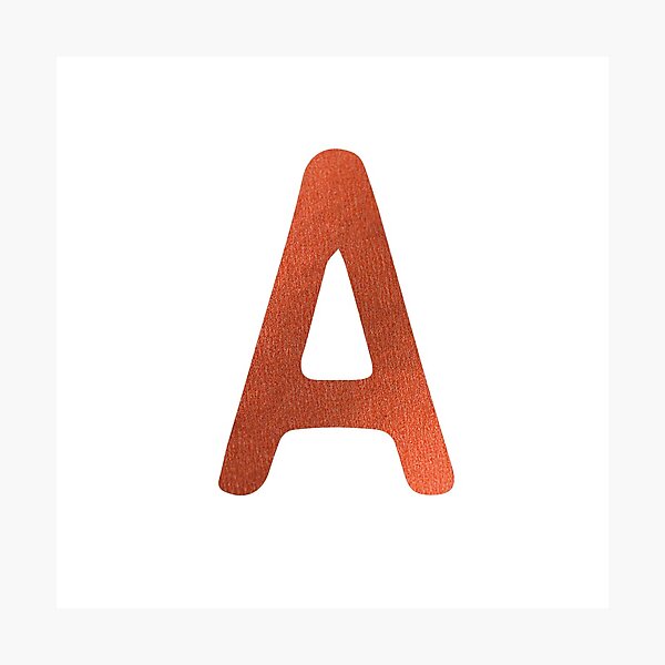 Item preview,  Monogram Letter A Faux Rose Gold designed and sold by tiptopstickers.