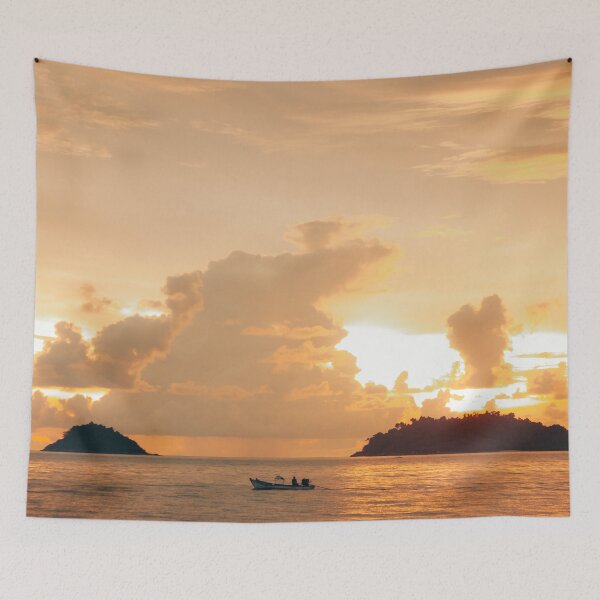 Item preview, Clouded sunset, warm sunset designed and sold by Melissa Peltenburg.