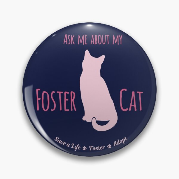 Item preview, Ask Me About My Foster Cat Navy/Blush Palette designed and sold by MSwiftDesigns.