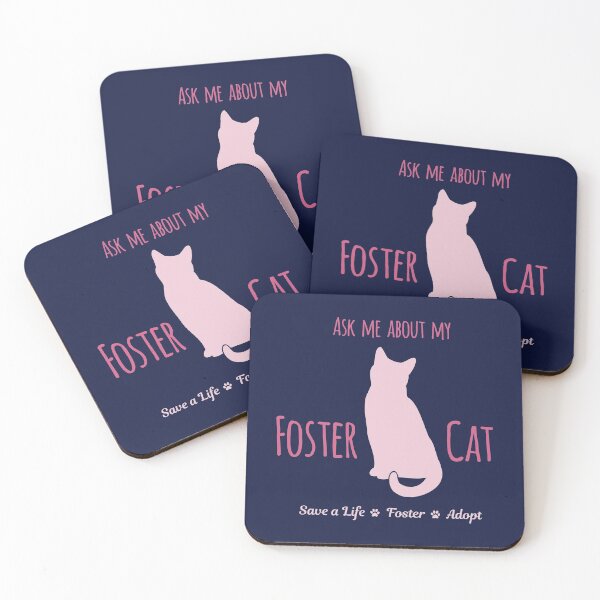 Item preview, Ask Me About My Foster Cat Navy/Blush Palette designed and sold by MSwiftDesigns.