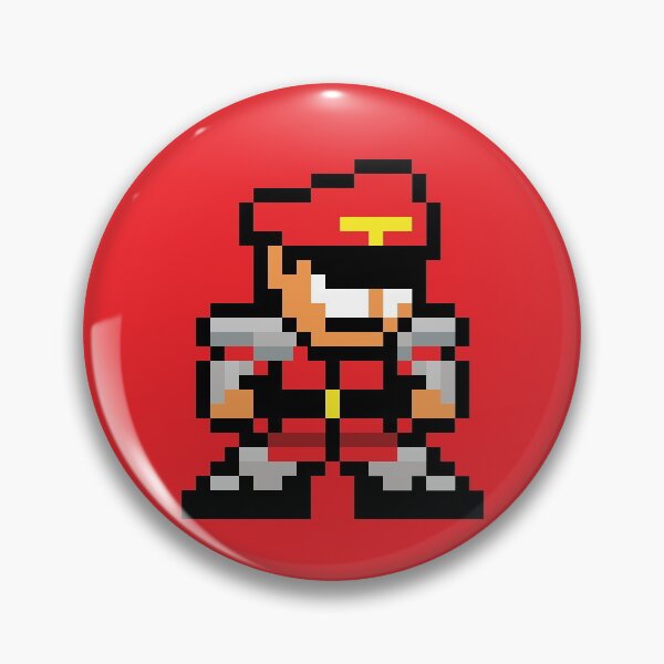Item preview, M. Bison / Dictator (Street Fighter) 8-bit Retro Pixel Art designed and sold by The Armorsmith.