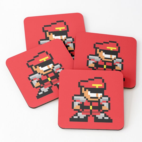 Item preview, M. Bison / Dictator (Street Fighter) 8-bit Retro Pixel Art designed and sold by The Armorsmith.