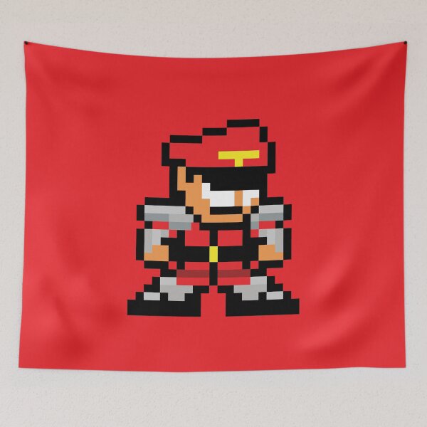 Item preview, M. Bison / Dictator (Street Fighter) 8-bit Retro Pixel Art designed and sold by The Armorsmith.