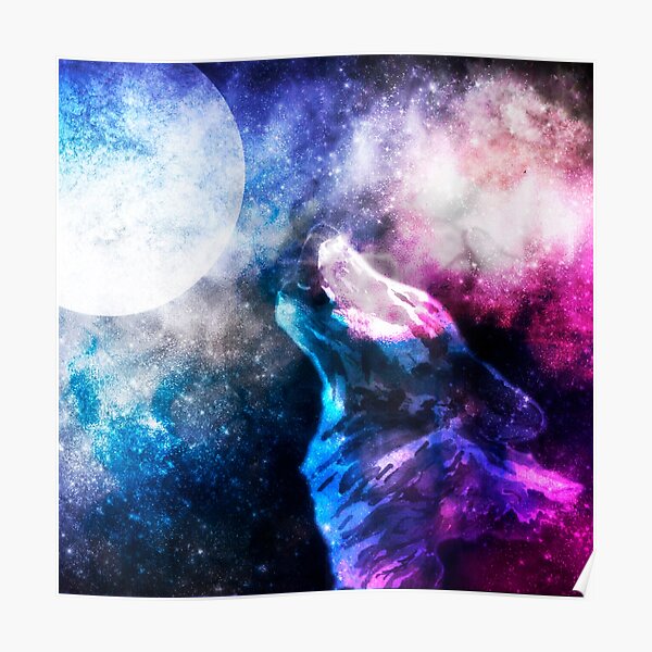 Mystical Galaxy Wallpaper Galaxy Cute Wolf : Worldwide Shipping