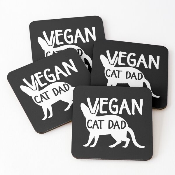 Item preview, vegan cat dad designed and sold by noahs-shop.
