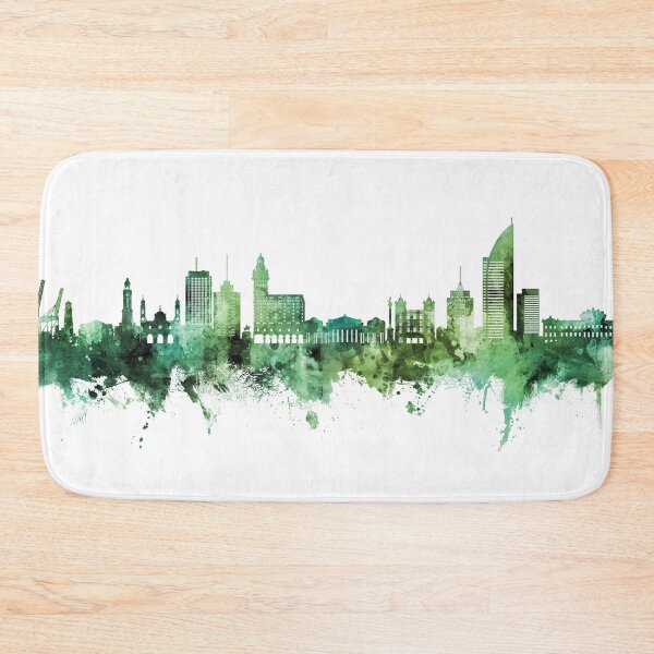 Item preview, Montevideo Skyline Uruguay designed and sold by ArtPrints.