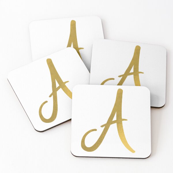 Item preview, Monogram Letter A Faux Gold designed and sold by tiptopstickers.