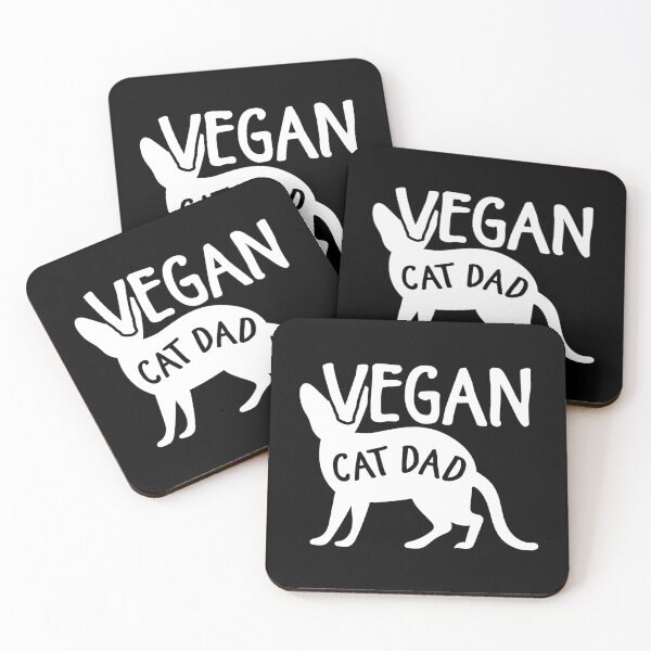 Item preview, vegan cat dad designed and sold by noahs-shop.