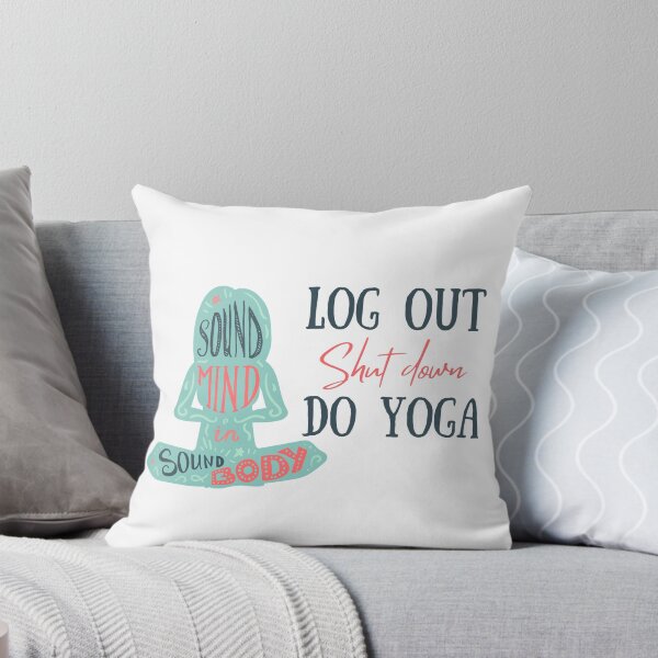 Item preview, ¡Cierra sesión, apaga y practica yoga! designed and sold by FlyingTreg.