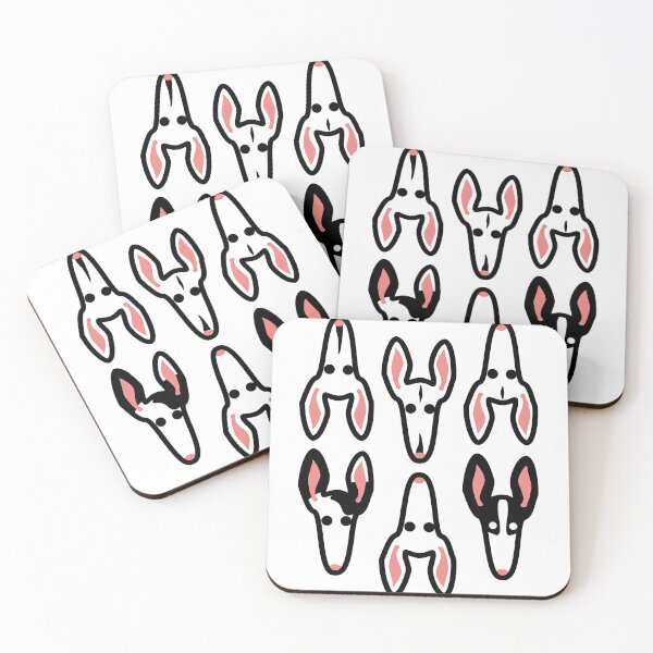 Item preview, Podenco colors - black and white flip designed and sold by GREYHOUNDLOVE.