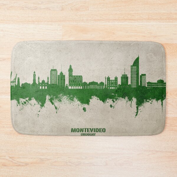 Item preview, Montevideo Skyline Uruguay designed and sold by ArtPrints.