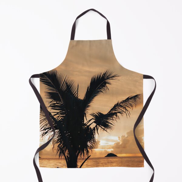 Item preview, Warm cloudy sunset with palm tree silhouette designed and sold by Melissa Peltenburg.