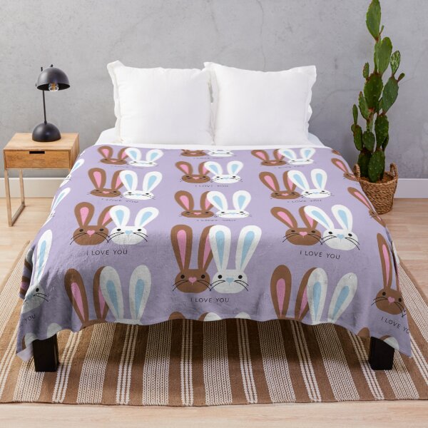 Item preview, I Love You Brown and White Bunnies designed and sold by VicEllisArt.