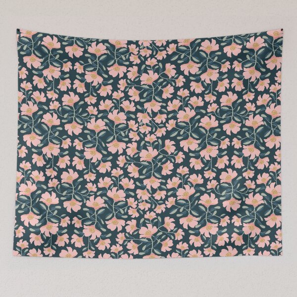 Item preview, Wild Rosa - Dark Geo Floral designed and sold by Jenny Lemon.