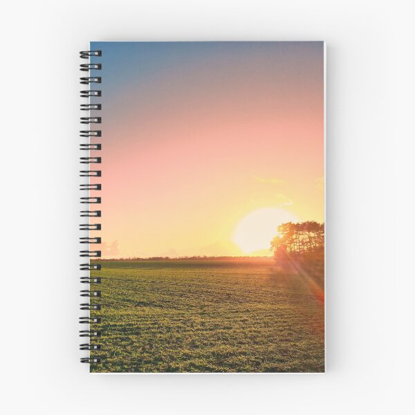 Item preview, Sunset over winter field designed and sold by Nickibeutel.