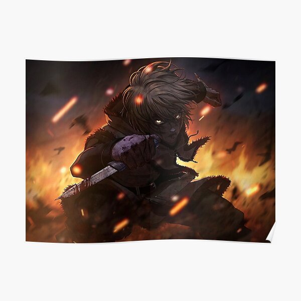 4K Thorfinn de Vinland Saga Poster
