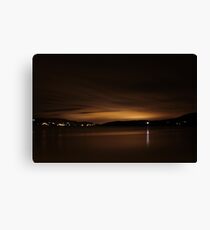 Lough Swilly Donegal at Night Canvas Print