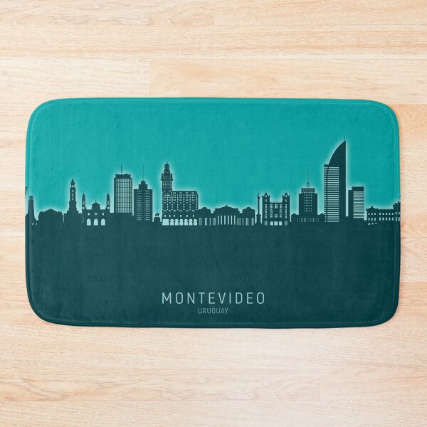 Item preview, Montevideo Skyline Uruguay designed and sold by ArtPrints.