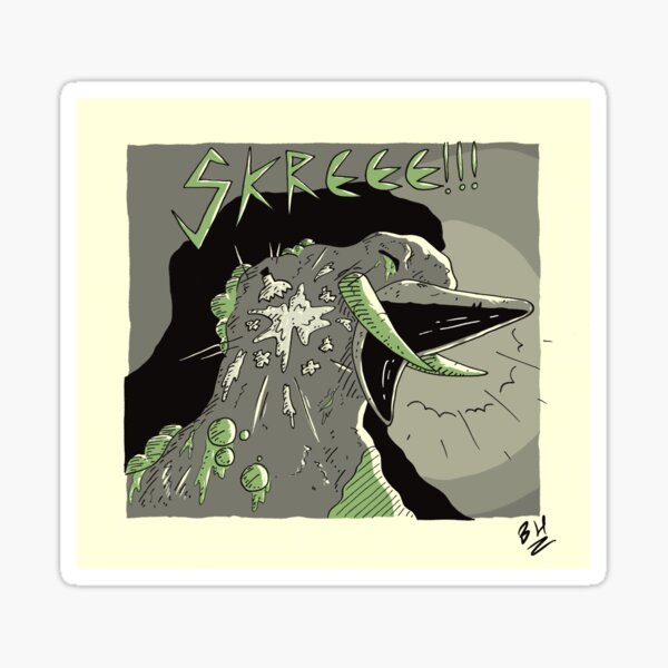 Ravensky comic big bird Sticker