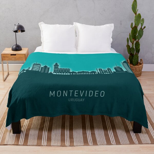 Item preview, Montevideo Skyline Uruguay designed and sold by ArtPrints.