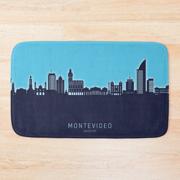 Item preview, Montevideo Skyline Uruguay designed and sold by ArtPrints.