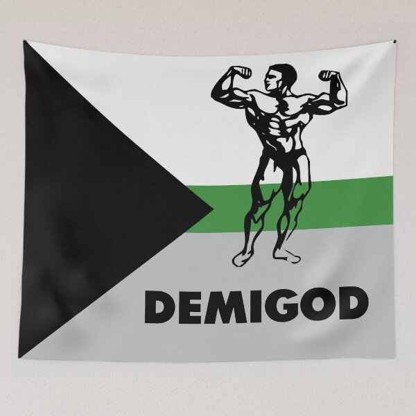 Item preview, Demiromantic Demigod Pride Flag designed and sold by asexualowls.