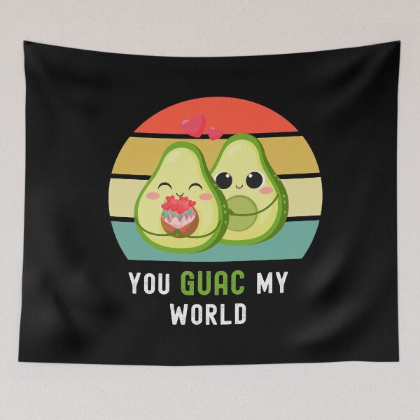 Item preview, You Guac My World Avocado Valentine designed and sold by fourstripes.