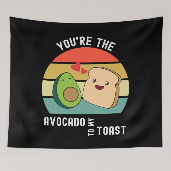 Item preview, Avocado to my Toast Cheesy Valentine Couple  designed and sold by fourstripes.
