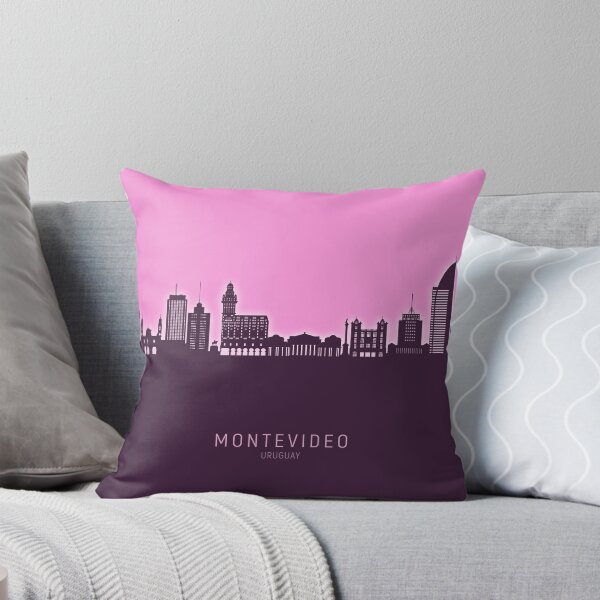 Item preview, Montevideo Skyline Uruguay designed and sold by ArtPrints.