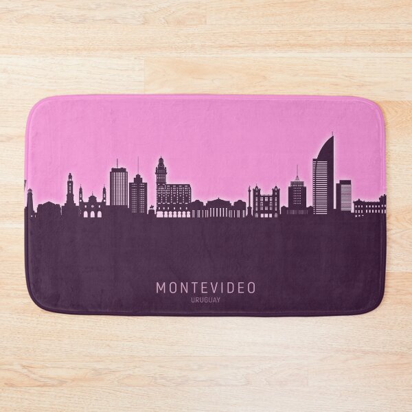 Item preview, Montevideo Skyline Uruguay designed and sold by ArtPrints.