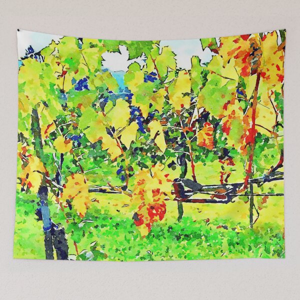 Item preview, Hortus Conclusus: branch with red, yellow and green leaves designed and sold by Giuseppe Cocco.