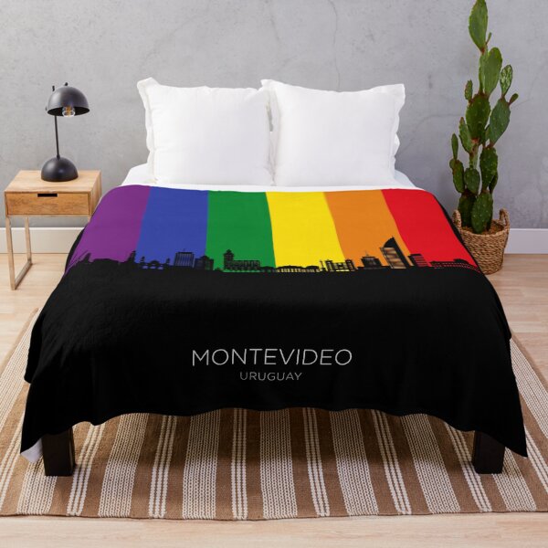 Item preview, Montevideo Skyline Uruguay designed and sold by ArtPrints.
