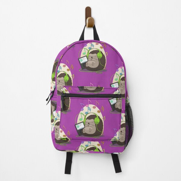 Item preview, iPod Hedgehog Headphones Cartoon Illustration designed and sold by stilo29.