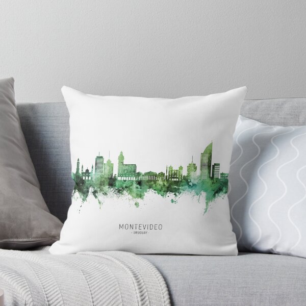 Item preview, Montevideo Skyline Uruguay designed and sold by ArtPrints.