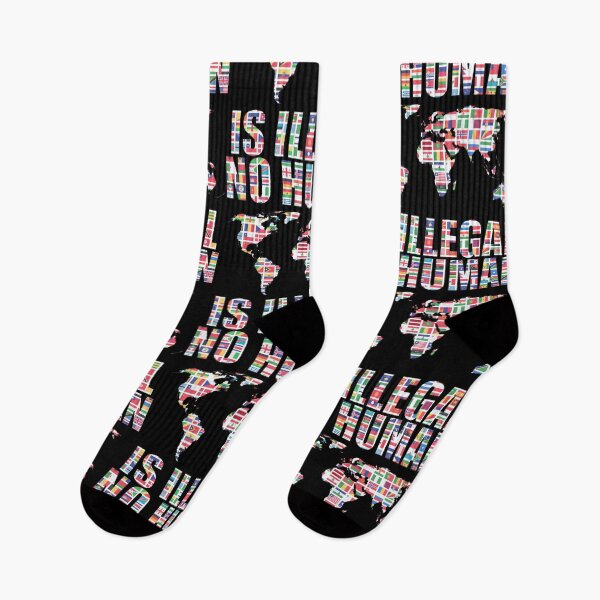 Item preview, 65 MCMLXV No Human Is Illegal World Flags  designed and sold by 65 MCMLXV.