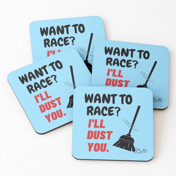 Item preview, Want To Race I'll Dust You Funny Broom Housekeeping Humor designed and sold by SavvyCleaner.