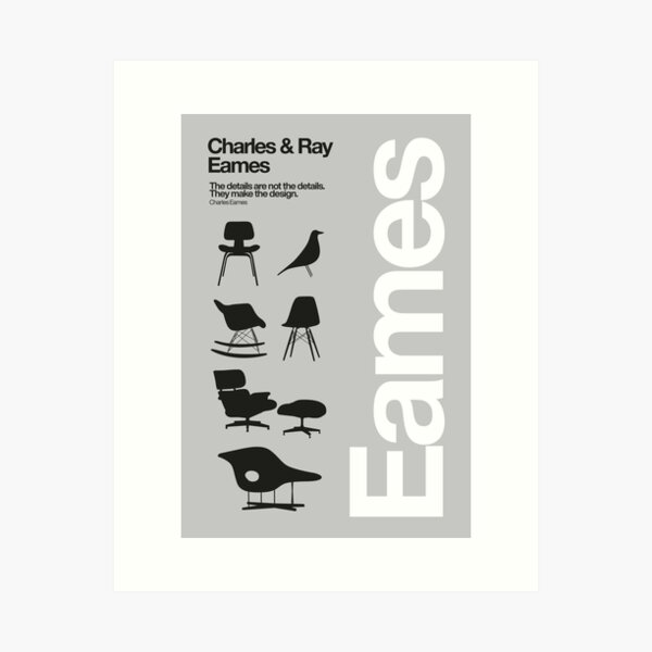 Eames Chairs Collections Art Print