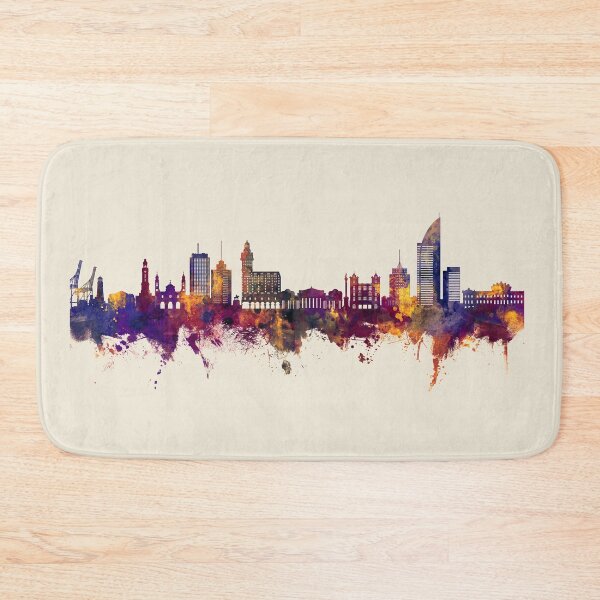 Item preview, Montevideo Skyline Uruguay designed and sold by ArtPrints.