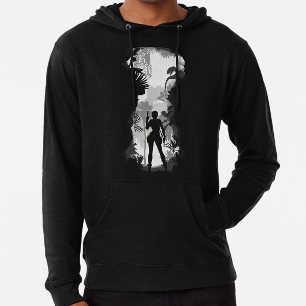 Lara croft in forest *HIGH QUALITY* Lightweight Hoodie