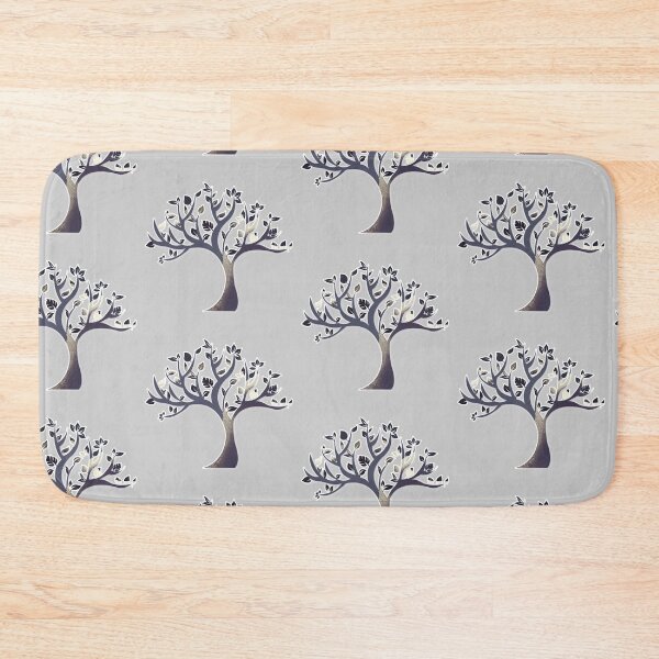Item preview, Elegant gold and navy tree art for nature lovers and tree huggers  Caroline Laursen original designed and sold by Caroline Laursen.