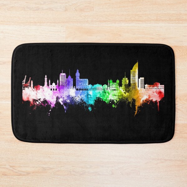 Item preview, Montevideo Skyline Uruguay designed and sold by ArtPrints.