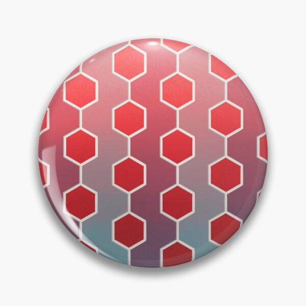 Item preview, Blue Red Bee Hive Abstract Pattern designed and sold by bubblyshades.
