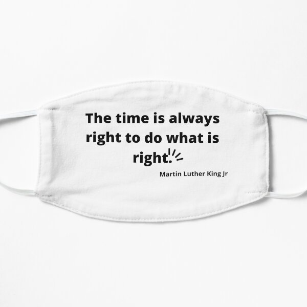 Quotes By Martin Luther King Jr Flat Mask