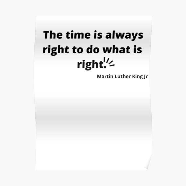 Quotes By Martin Luther King Jr Poster