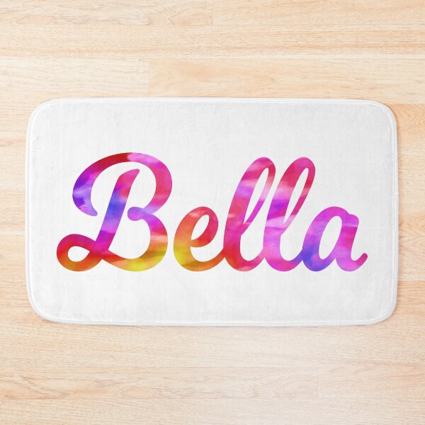 Item preview, Bella girls name pretty multi-color design designed and sold by ComicKitsch.